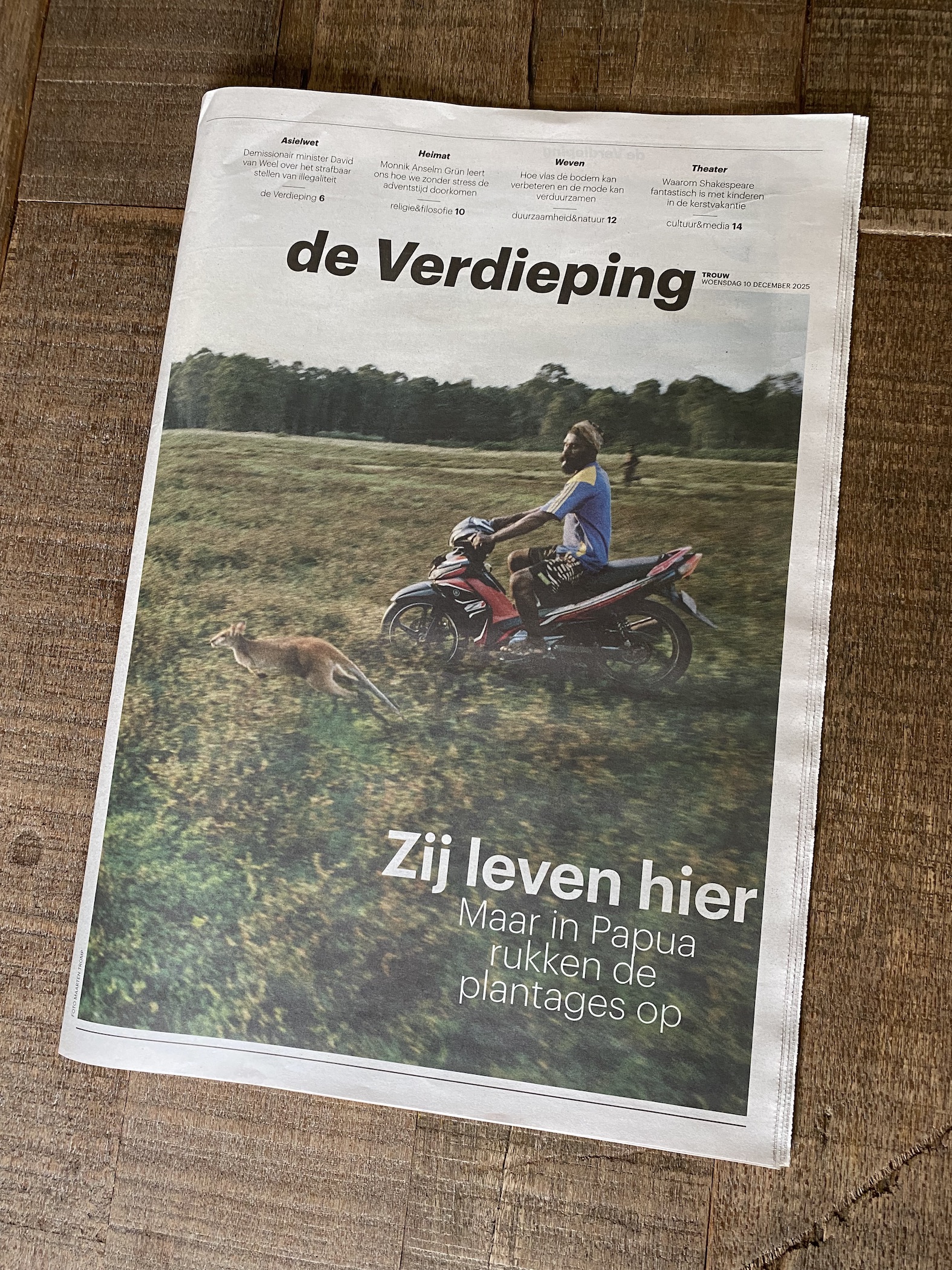 Publication Noken yas in newspaper Trouw