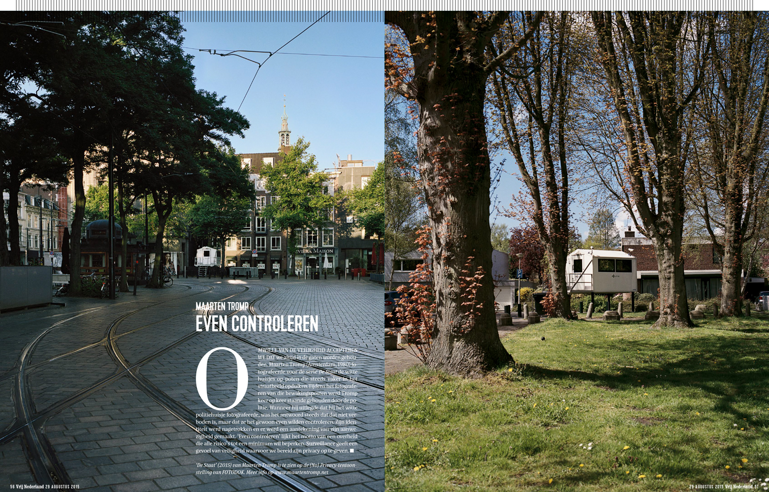 Publication Vrij Nederland #35 fotospecial, 29 augustus 2015